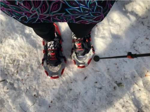 I'm currently running in Atlas snowshoes with the BOA bindings. LOVE THEM!